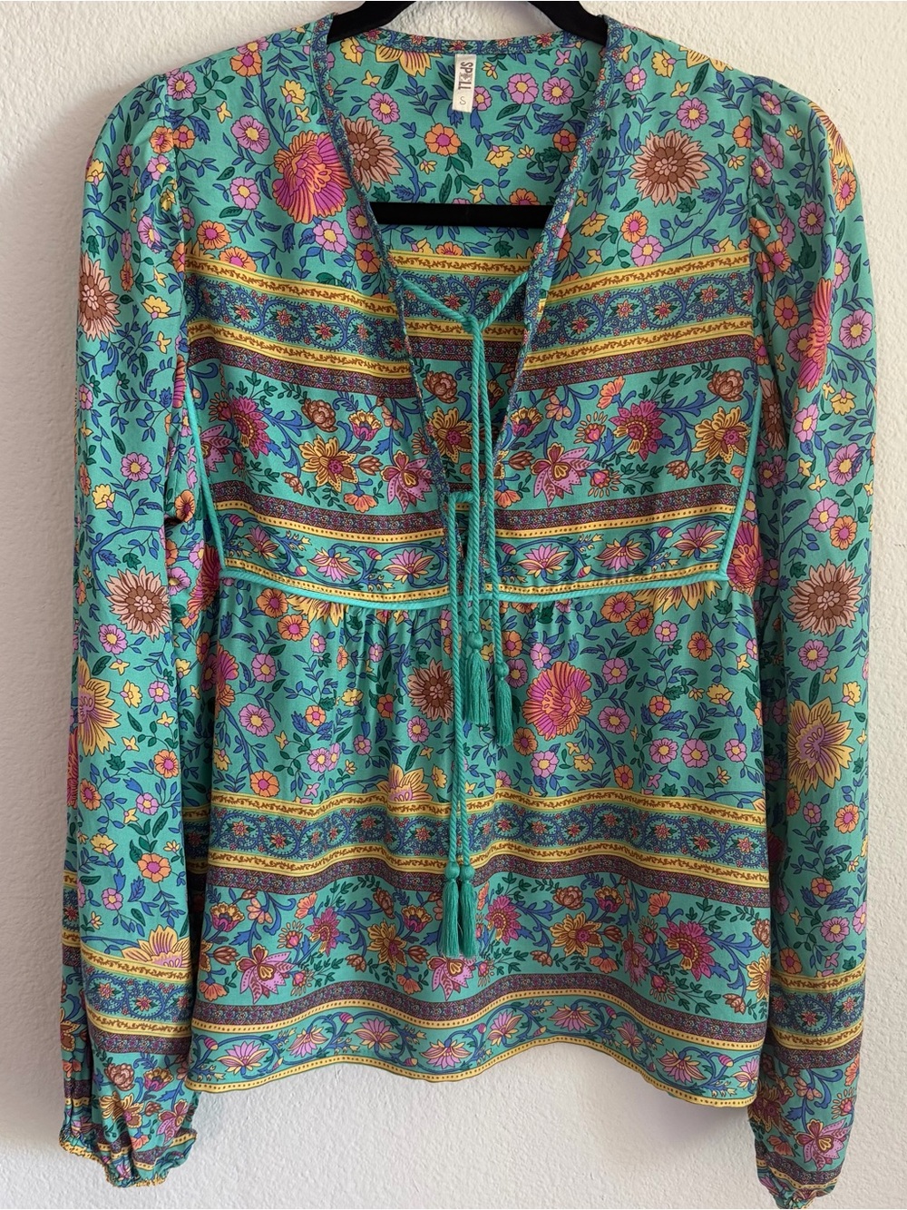 Spell Folk Town Blouse Turquoise S NWOT ✨ Rare Archive 2016 Original
